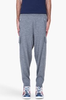 Y 3 Grey 3/4 Soft Lux Pants for men