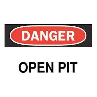 Brady 85118 Danger Sign, 10 x 14In, R and BK/WHT, ENG