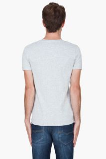 Diesel Grey V neck Jesse T shirt for men