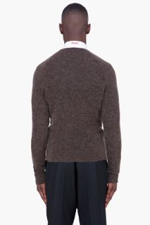 Neil Barrett Espresso Slim Mohair Raglan Sweater for men