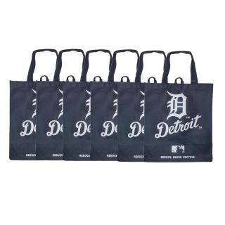 Detroit Tigers Reusable Bags (Pack of 6)
