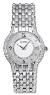 Concord Veneto Womens 18k White Gold Watch