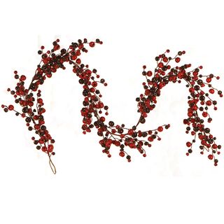 Red 6 foot Berry Holiday Garland