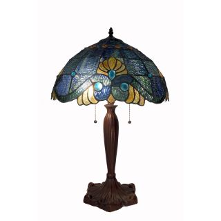 Tiffany Style Blue Geometric Symmetry Table Lamp Today $129.99
