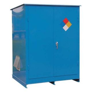 Denios K17 3671 Flammable Outdoor Cabinet, 2X55 Gal., Blue