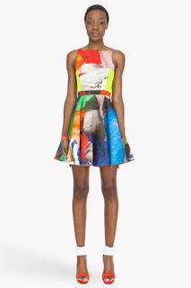 Hussein Chalayan Red Multicolor Speed Flare Dress for women