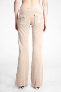 Juicy Couture  Camel Flare Velour Pants for women