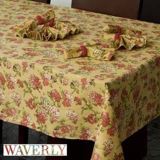 Waverly Rolling Meadow Garnet 17 piece Tablecloth Set