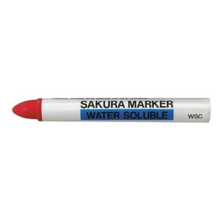Sakura WSC 19 Removable Crayon Marker, Red, Pk 10