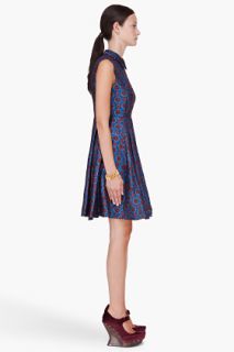 Kenzo Navy Medallion Lurex Dress for women