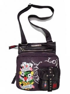 Messenger Bag   Tess   Plum Purple in Cotton Canvas #5 197 Clothing
