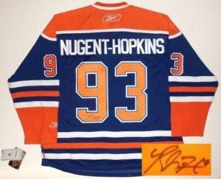 Ryan Nugent hopkins Edmonton Oilers Signed Jersey Real Rbk