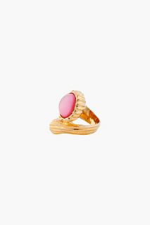 Yves Saint Laurent Pink Treasury Snail Ring for women