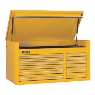 Proto J455027 12YL Tool Chest, 50 In, 12 Dr, Yellow