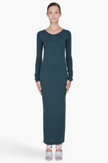 T By Alexander Wang Green Jersey Knit Dress for women