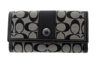 Coach Signature Checkbook Wallet Clothing