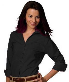 V Neck 3/4 Sleeve Tailored Blouse Clothing