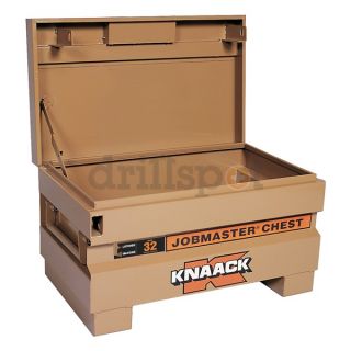 Knaack 32 Jobsite Chest, 32 x 19 x 13 In, Steel, Tan