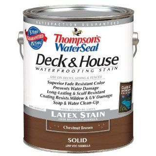 Thompsons Water Seal 1 Gallon Chestnut Brown Solid Exterior Stain TH