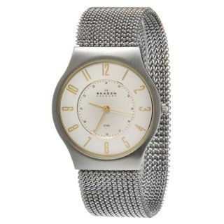 Skagen Mens Crystal accented Stretch Mesh Strap Watch Today $79.99