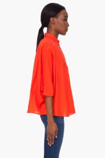 Diesel Orange Kiara Poncho Blouse for women