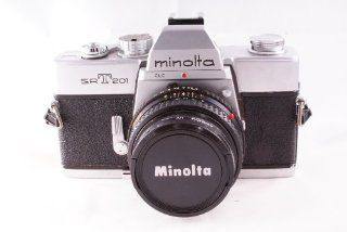 Minolta SRT 201 SLR 35mm Camera w/ Minolta MD Rokkor x