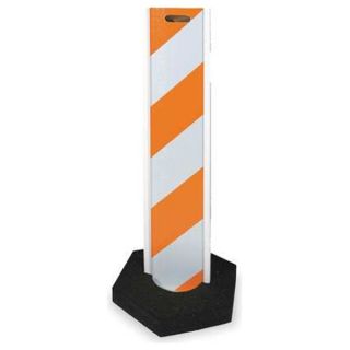 Cortina 14 002 06 Barricade, Orange/White, 48 In. H, 3 In. W