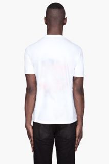Maison Martin Margiela White Smudged Graphic T shirt for men