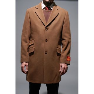 Mantoni Mens Chesnut Wool and Cashmere Carcoat Today $88.99   $99.99