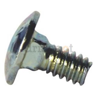 DrillSpot 1006C #10 24 x 3/8 Zinc Finish Fully Threaded Carriage Bolt