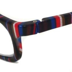 NVU Eyewear Womens Brighton Blue Stripe Reading Glasses