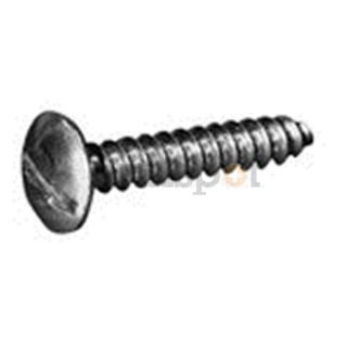 DrillSpot 0174155 1 #8 15 x 5/16" Slotted Round Head Sheet Metal Screw Type A, 18 8 Stainless Steel, Pack of 1000