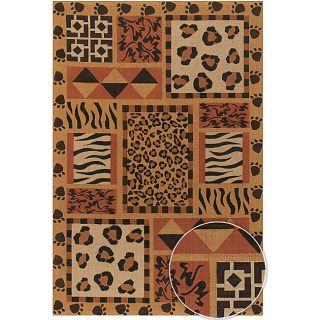 Handmade Contemporary Flora Collection Rug (8 Square) Today $234.99