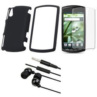 Sony Ericsson Xperia Play R800i 3 piece Case, Protector, and Headset