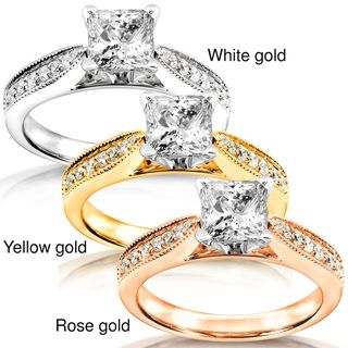 14k White Gold 1 1/6ct TDW Diamond Engagement Ring