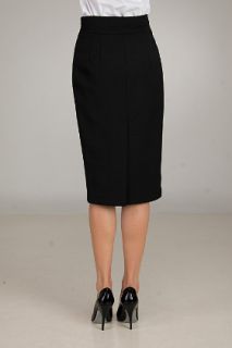 Valentino Red  Black Wool Pencil Skirt for women