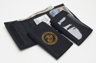 Trifold Velcro Wallet With Outside ID & Marine Corps USMC