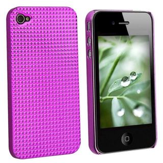 Chrome Hot Pink Diamond Slim Fit Case for Apple iPhone 4