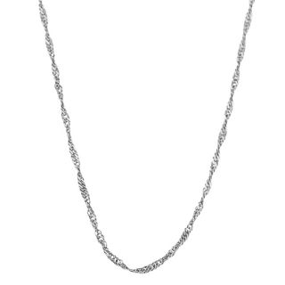 Fremada 10k White Gold 18 inch Singapore Chain Today $49.99 4.3 (35