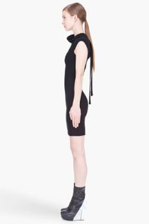 Gareth Pugh Black Cap Sleeve Scarf Dress for women