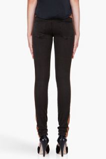 Current/Elliott Brown Trim The Rider Leggings for women