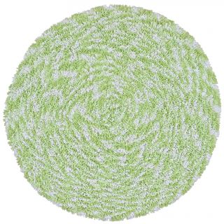 Green Shagadelic Chenille Twist Swirl Round Rug (3x3) Today $39.99