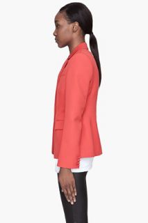 Givenchy Red Wool Fitted Zip sleeve Blazer for women