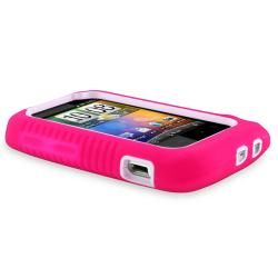 Pink/ White Duo Shield Case for HTC Wildfire S