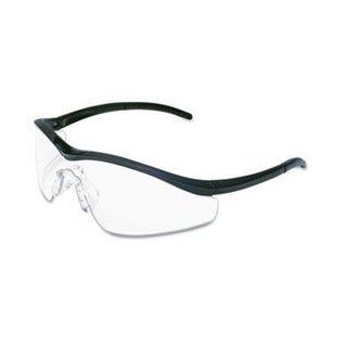 CREWS T1110AF Clear Antifog Lens Safety Glasses Black Frame 