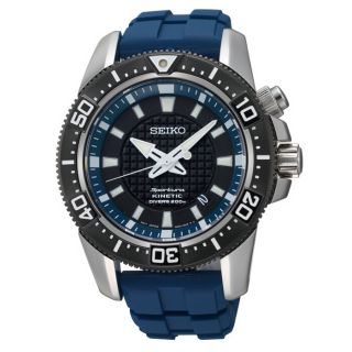 SEIKO Mens Sportura Kinetic Grey/Blue Divers Watch Today $431.25