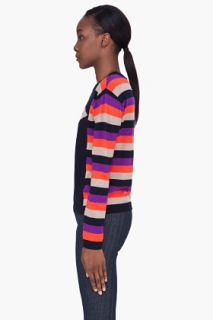 Marc By Marc Jacobs Multi Striped Wool Knit Sweater for women