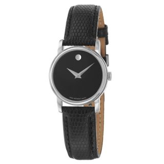 Movado Mens Collection Stainless Steel and Leather Quartz Watch