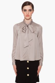 Diane Von Furstenberg Silk Blend Trelodie Tie Blouse for women