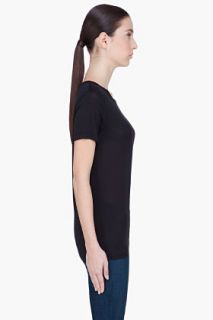 T By Alexander Wang Black Sheer Jersey T shirt for women